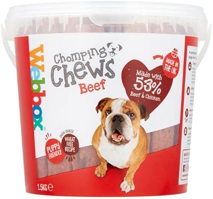 Webbox Meaty Chomping Dog Treat Chews, 1.5KG
