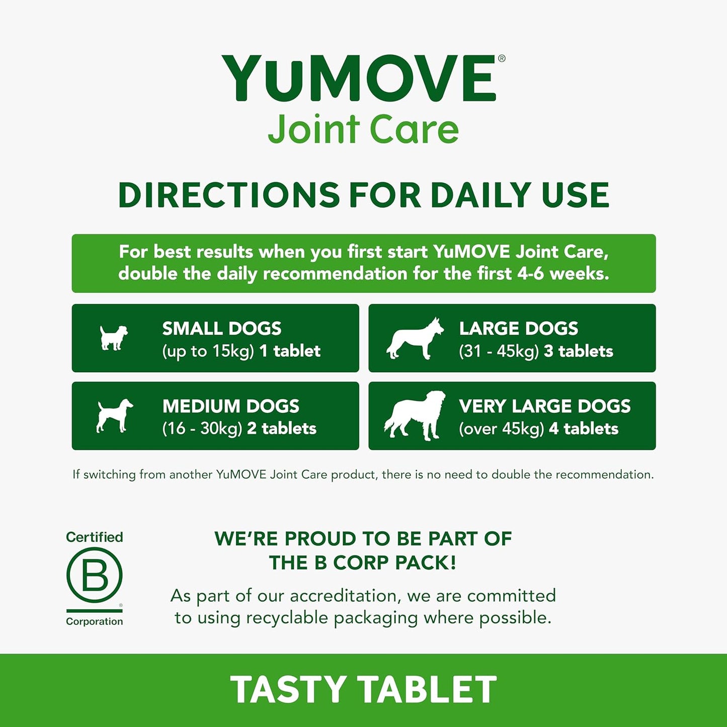 YuMOVE Joint Supplement for Dogs – Hip & Joint Support for Adult Dogs 6–8 Years (300 Tablets)