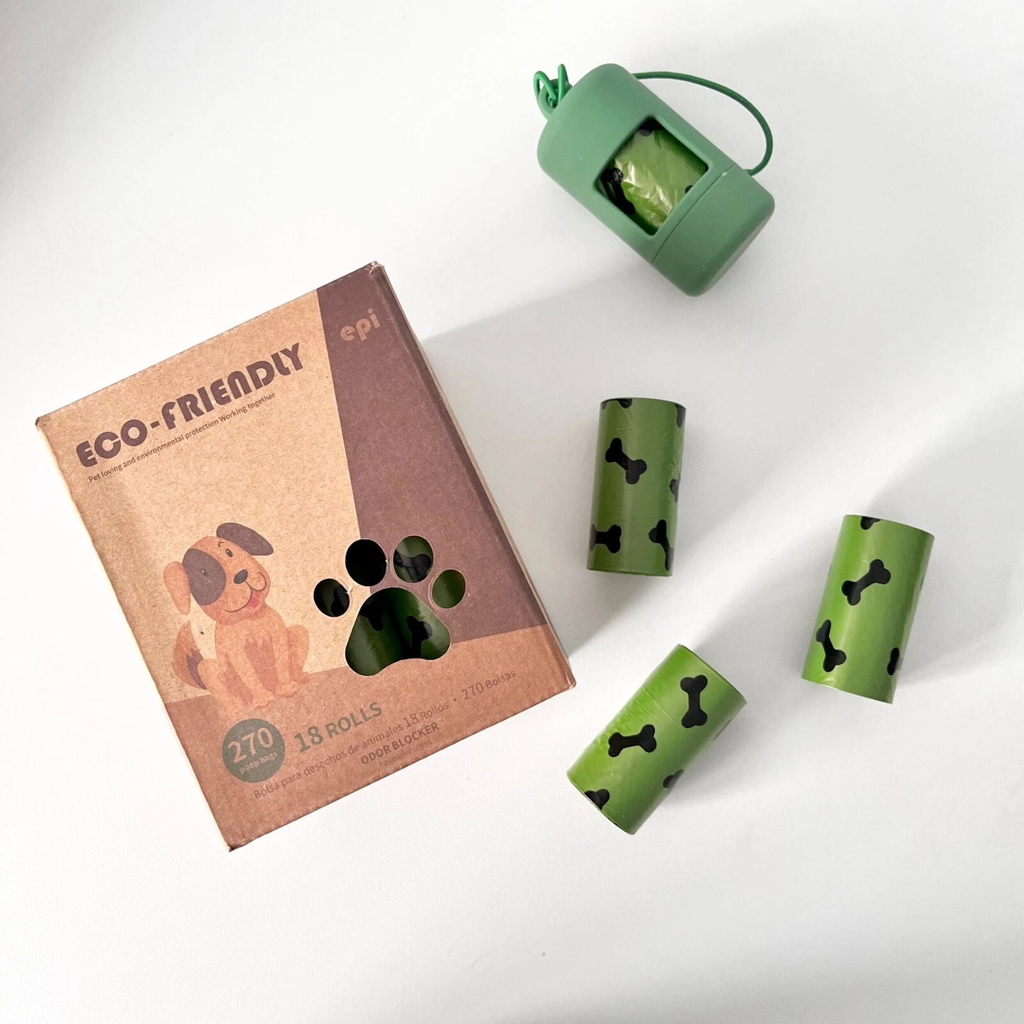 270 Large Biodegradable Dog Poo Bags with Free Dispenser – Extra Thick, Eco-Friendly Doggy Waste Bags