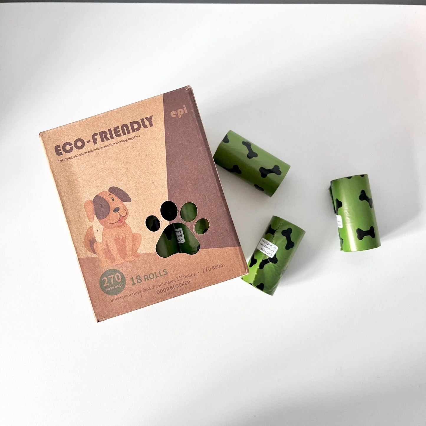 270 Large Biodegradable Dog Poo Bags with Free Dispenser – Extra Thick, Eco-Friendly Doggy Waste Bags