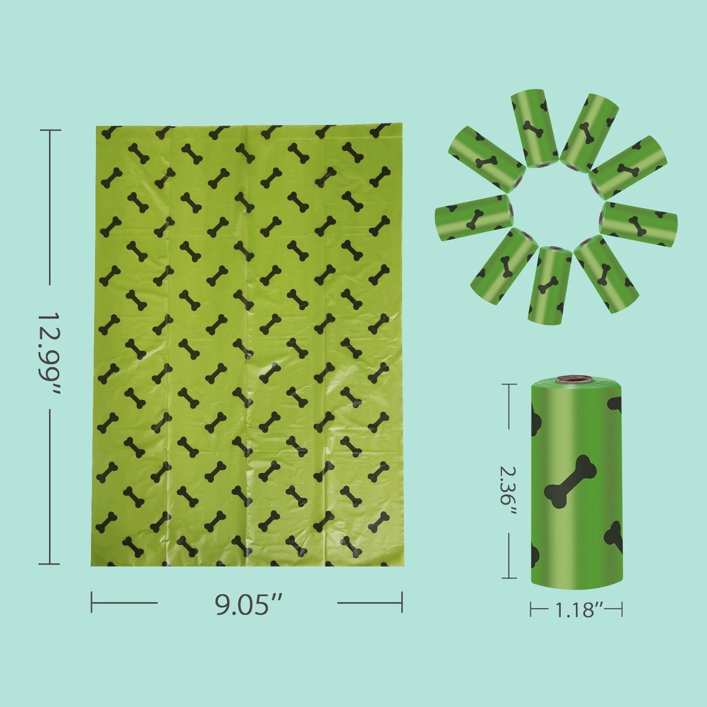 270 Large Biodegradable Dog Poo Bags with Free Dispenser – Extra Thick, Eco-Friendly Doggy Waste Bags