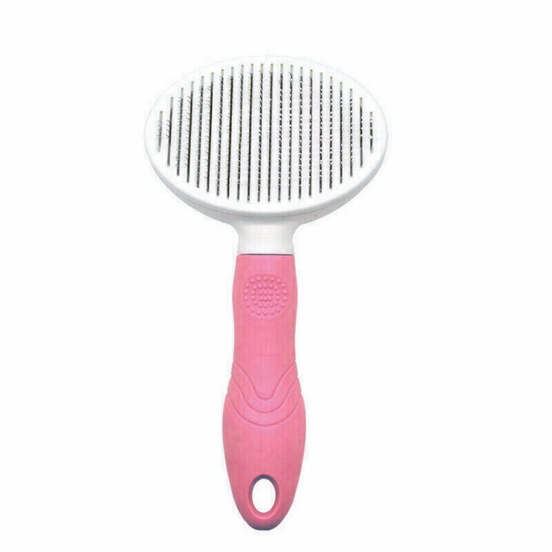 Self-Cleaning Dog Grooming Slicker Brush: Effortless Hair Care and Massage