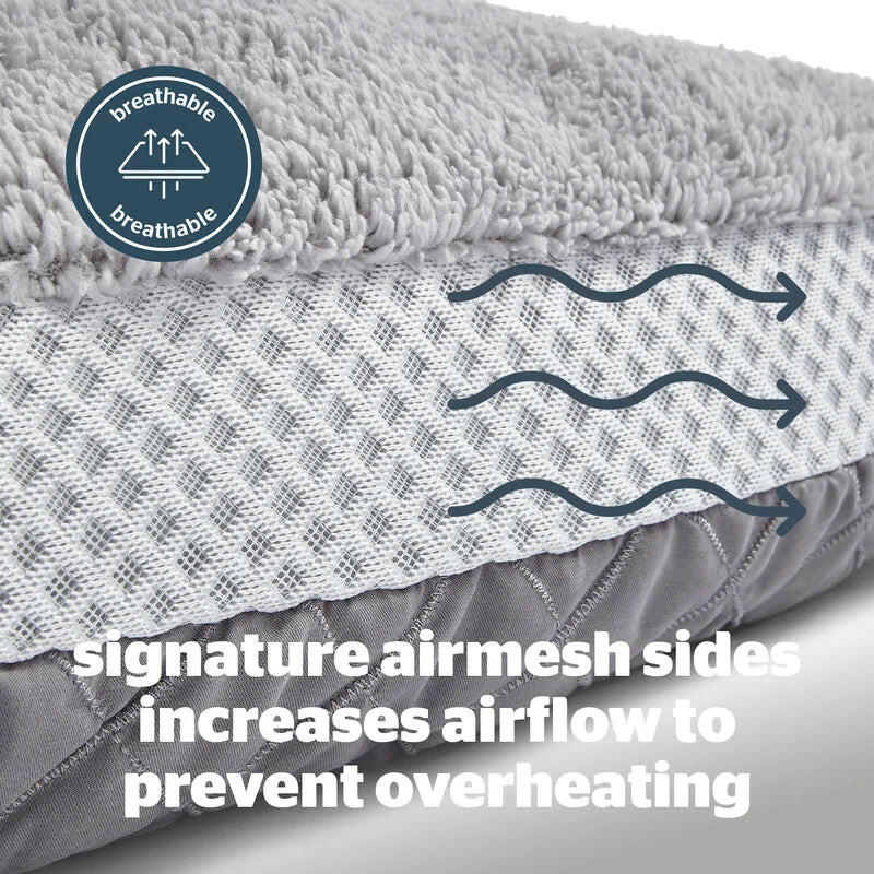 Airmax Breathable Pet Bed with Reversible Cushion Design for Enhanced Comfort and Versatility