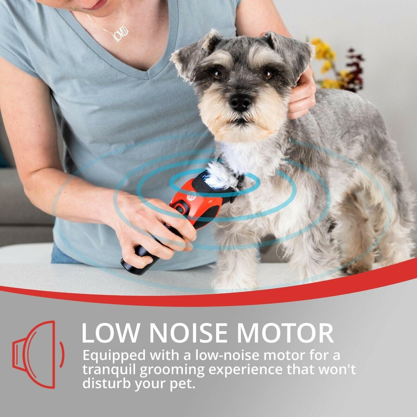 VGR Cordless Dog Trimmer: Pro Grooming Kit for Thick & Curly Coats