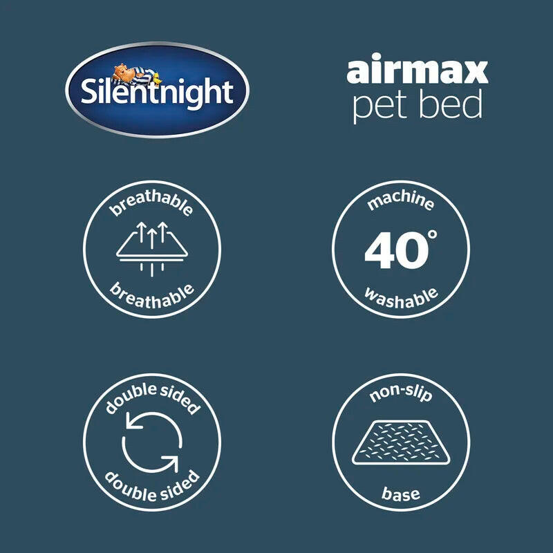 Airmax Breathable Pet Bed with Reversible Cushion Design for Enhanced Comfort and Versatility
