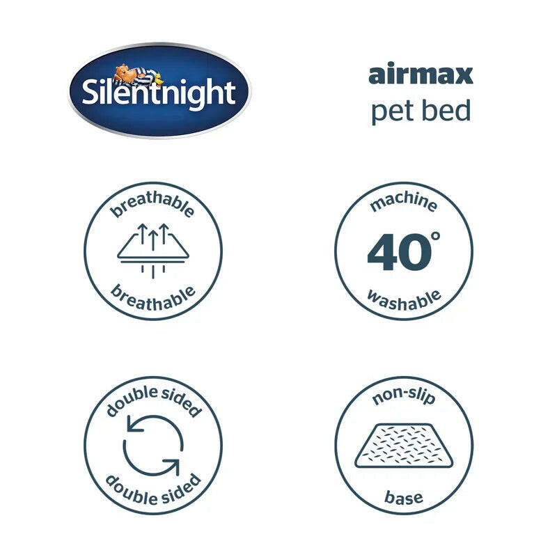 Airmax Breathable Pet Bed with Reversible Cushion Design for Enhanced Comfort and Versatility