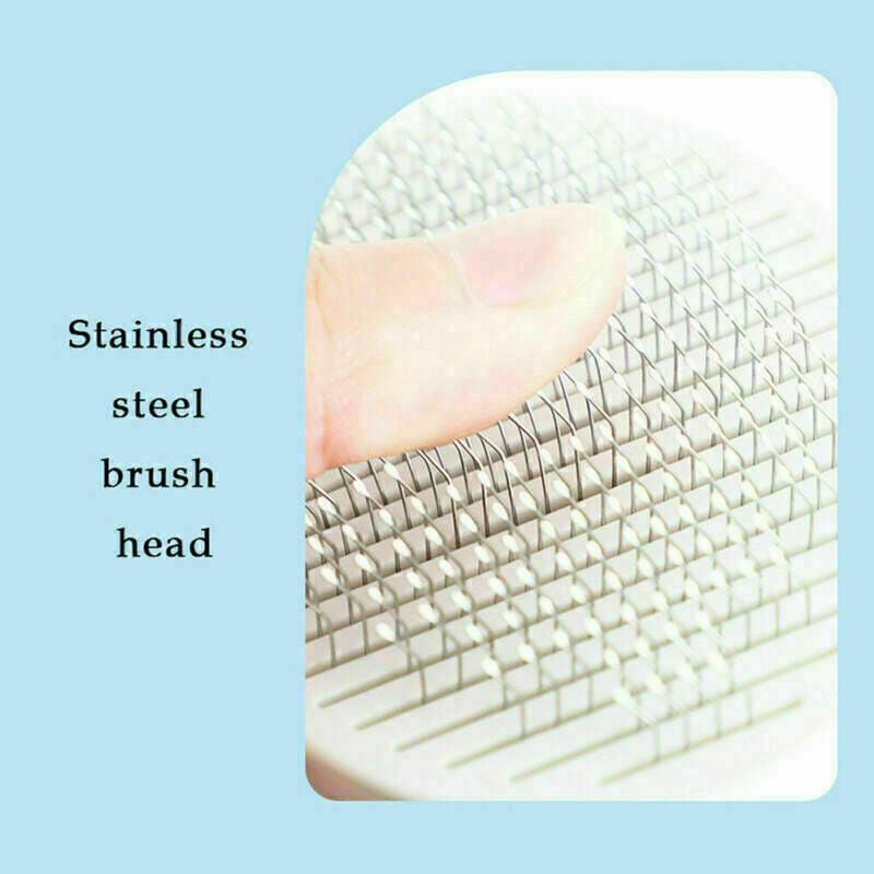 Self-Cleaning Dog Grooming Slicker Brush: Effortless Hair Care and Massage
