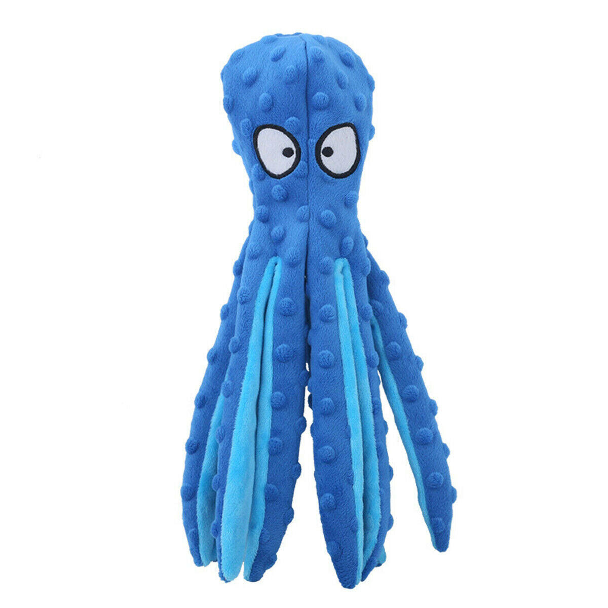 Octopus Puppy Dog Chew Toy: Soft Plush Squeaky Fun Play Sound