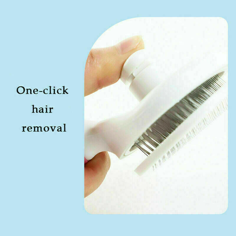 Self-Cleaning Dog Grooming Slicker Brush: Effortless Hair Care and Massage