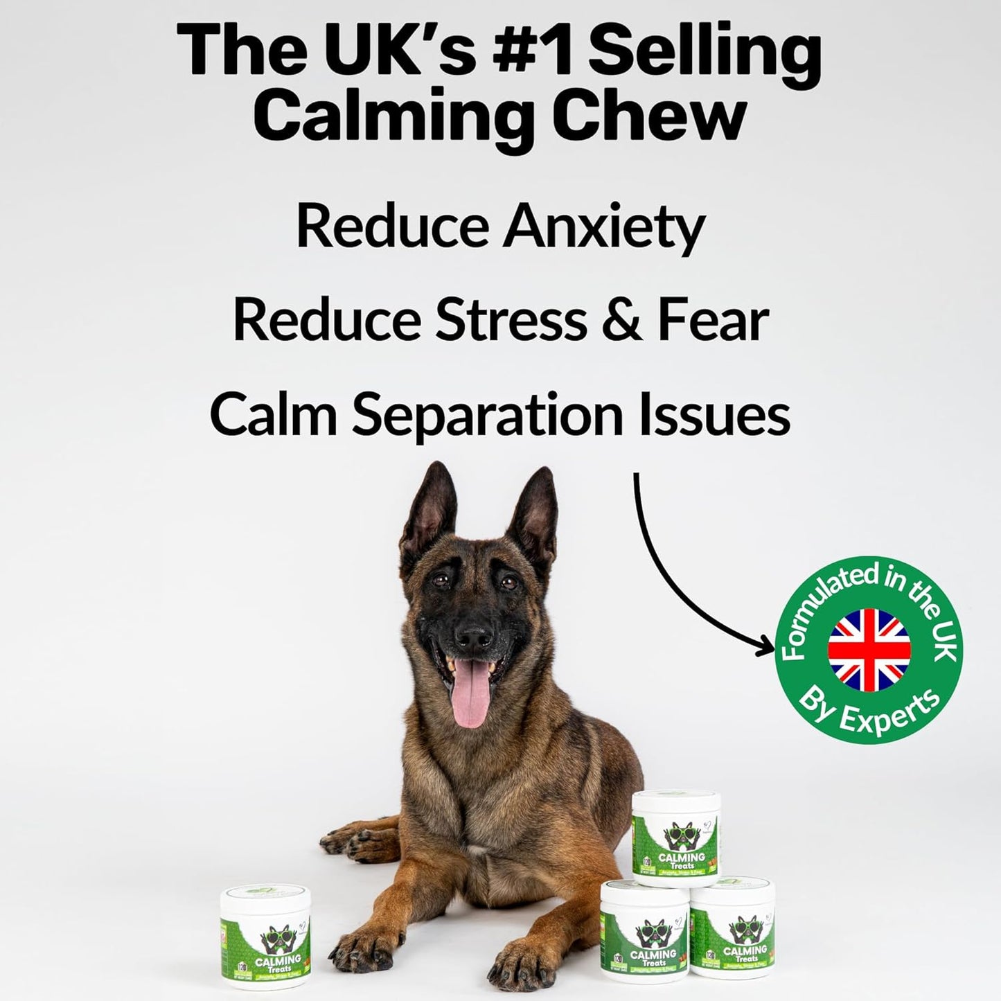NutriPaw Calming Treats for Dogs – Reduce Stress, Barking, Hyperactivity & Anxiety Without Drowsiness