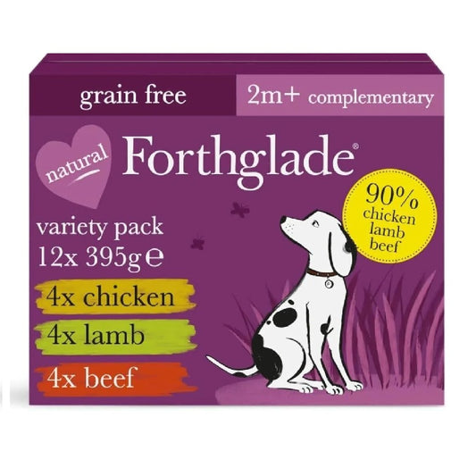 Forthglade Complementary Natural Wet Dog Food: Grain-Free with Vegetables, Just Variety