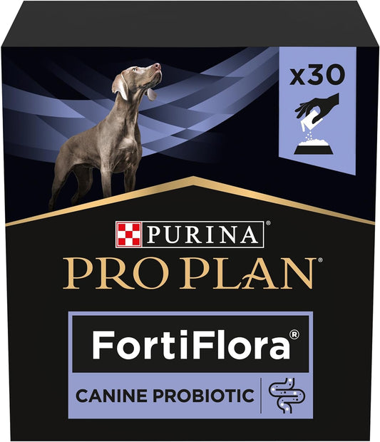 PRO PLAN FortiFlora Probiotic Dog Supplement – Digestive & Gut Health Support (30 x 1g Sachets)