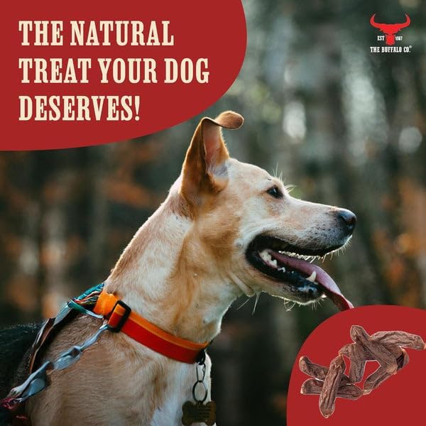 The Buffalo Co. Natural Buffalo Sausage Dog Treats – 100% Buffalo Meat (3 x 300g)