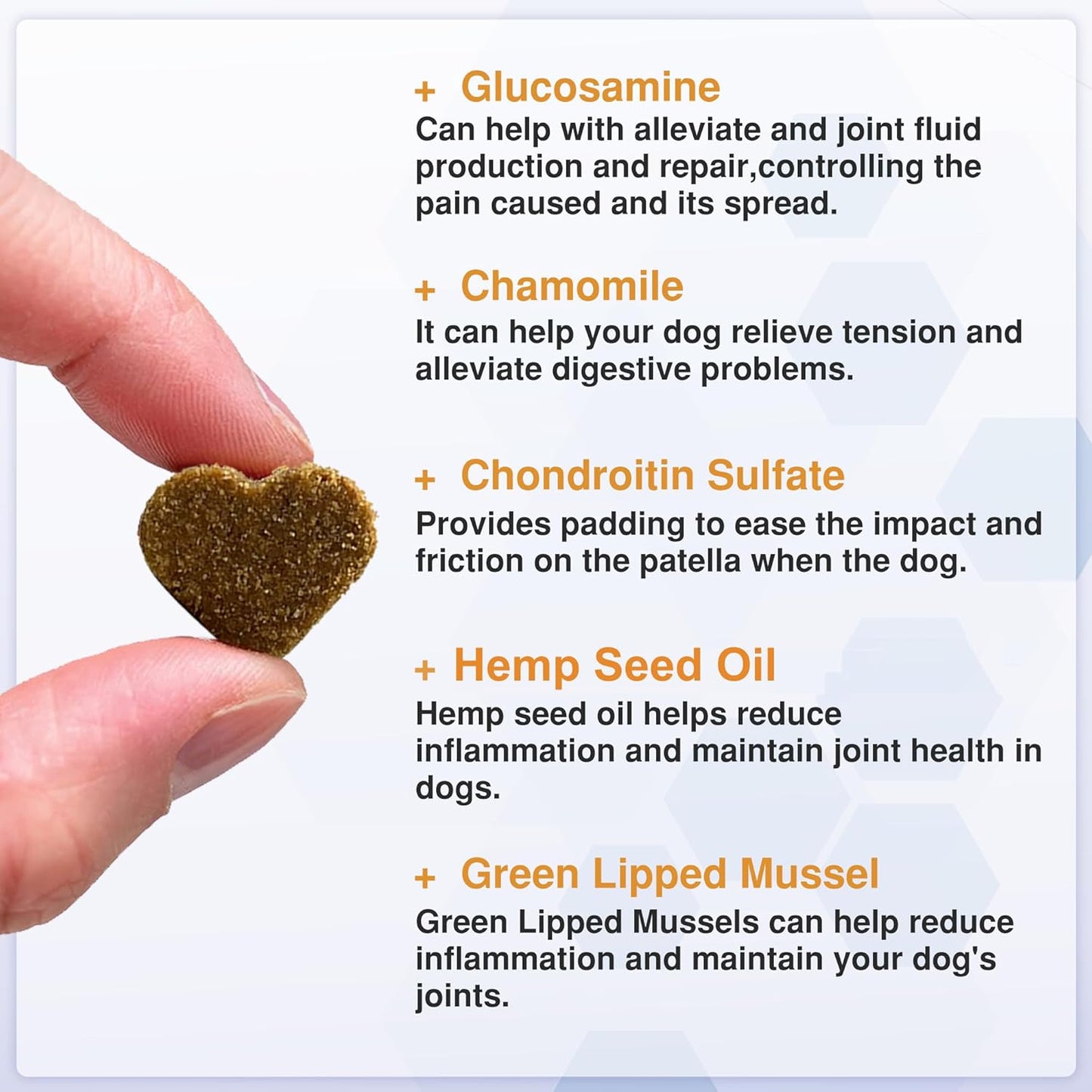 VITABIA Senior Dog Joint Supplement Chews – Glucosamine & Omega-3 Joint Support (120 Chews)