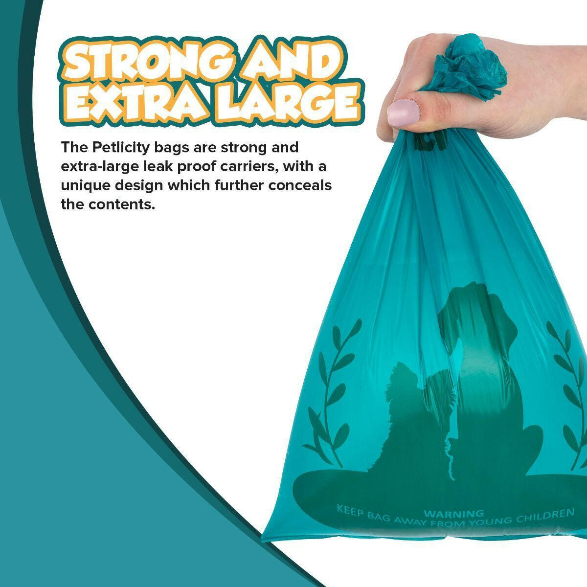 600 Count of Large Thick Dog Waste Bags with Dispenser and Scoop