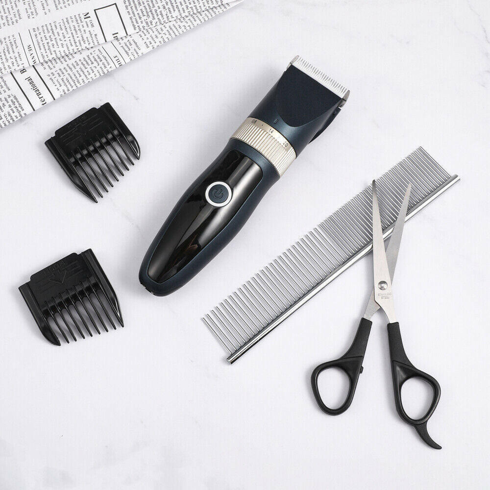 Professional Dog Grooming Clipper Thick Fur Hair Trimmer Electric Shaver Set