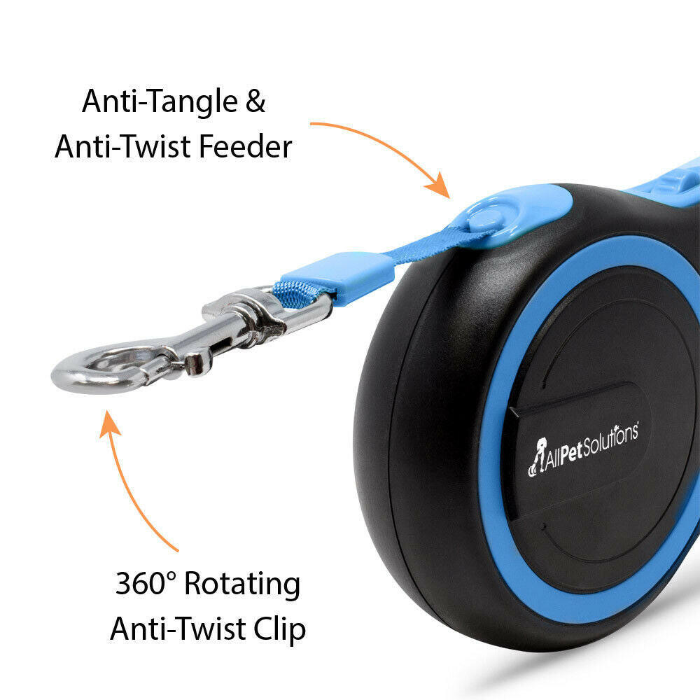 Adjustable Retractable Dog Leash: Extendable Tape Cord in 3M, 5M, and 8M Lengths, Ideal for Dogs up to 50Kg - Allpetsolution