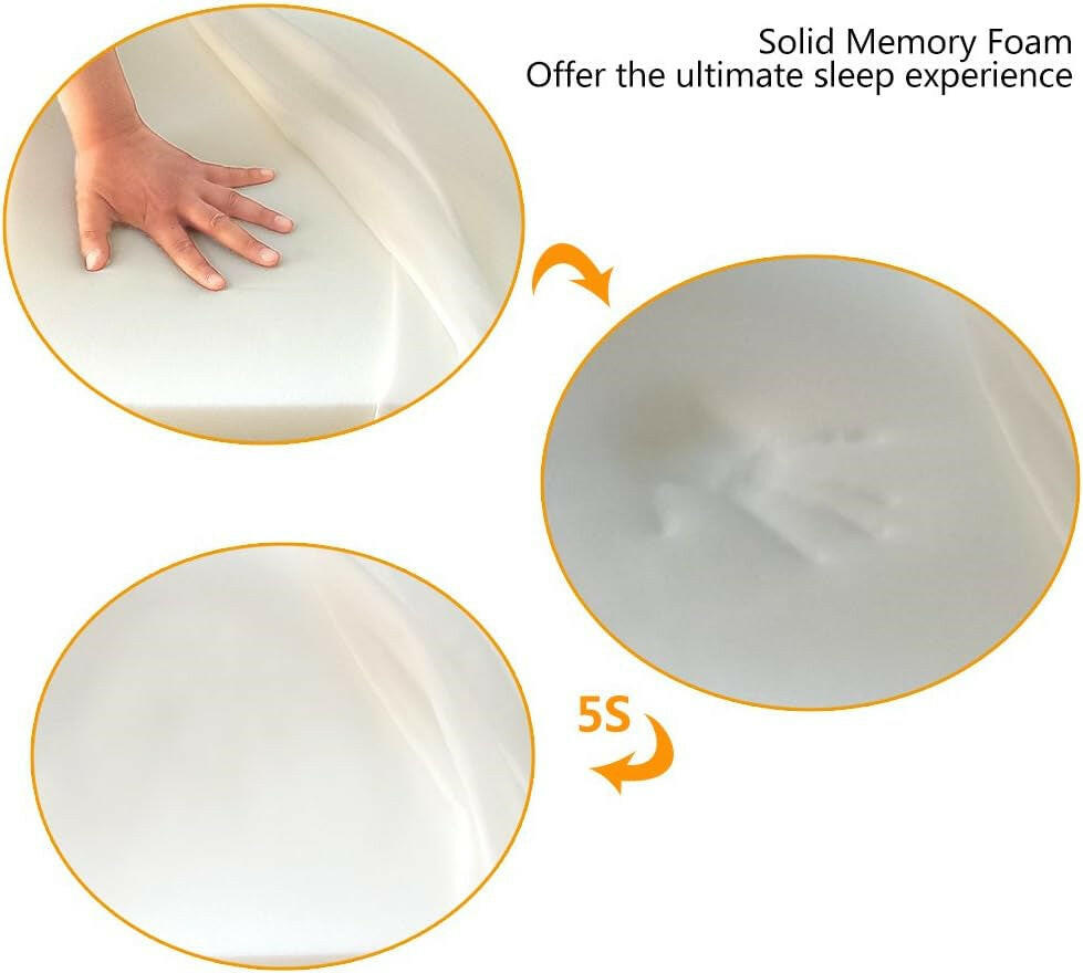 JOYELF Small Orthopedic Dog Bed with Memory Foam and Removable Cover
