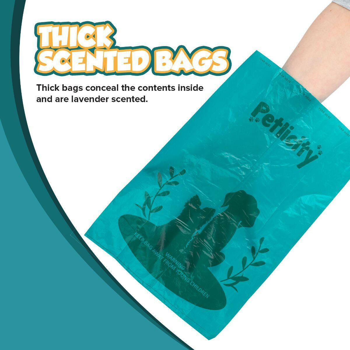 600 Count of Large Thick Dog Waste Bags with Dispenser and Scoop