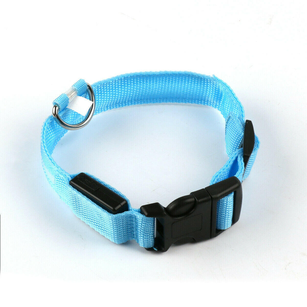 Enhanced Visibility USB Rechargeable LED Dog Collar with Flashing Luminous Nylon for Safety