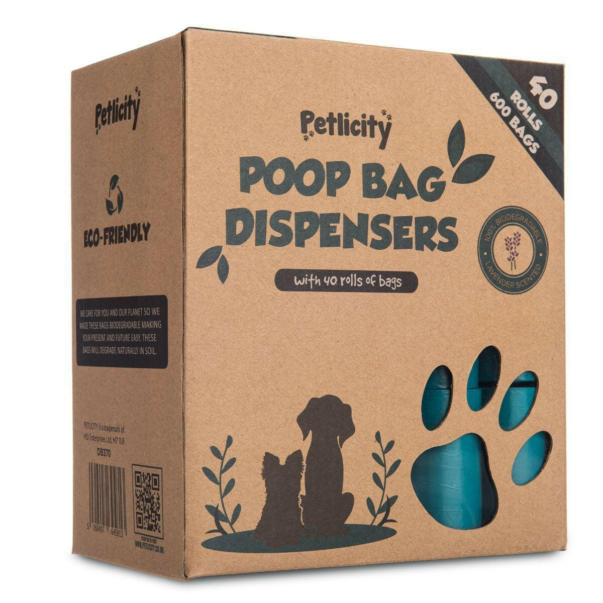 600 Count of Large Thick Dog Waste Bags with Dispenser and Scoop