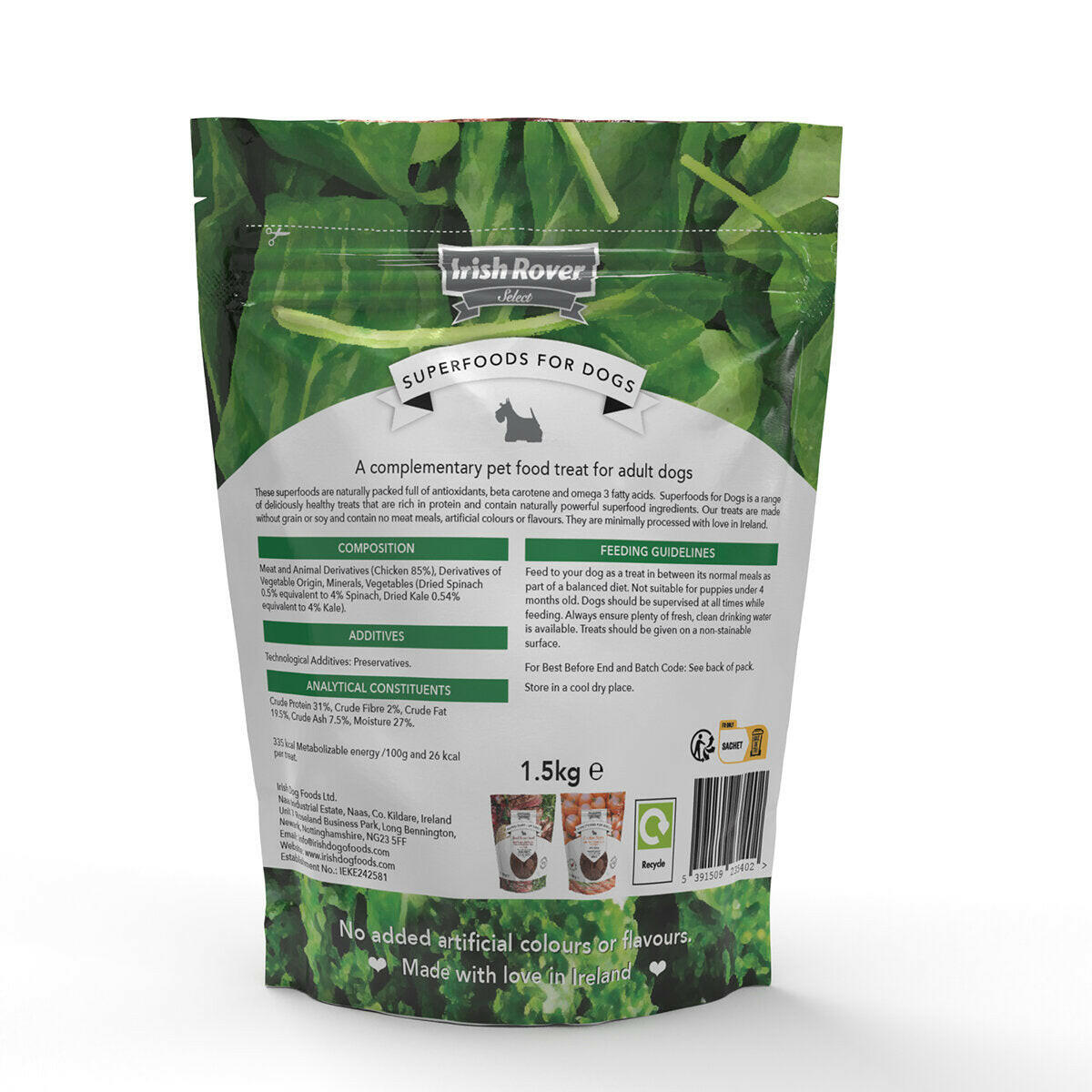 Irish Rover Nutrient-Rich Superfoods for Dogs: Variety Pack (1.5Kg)