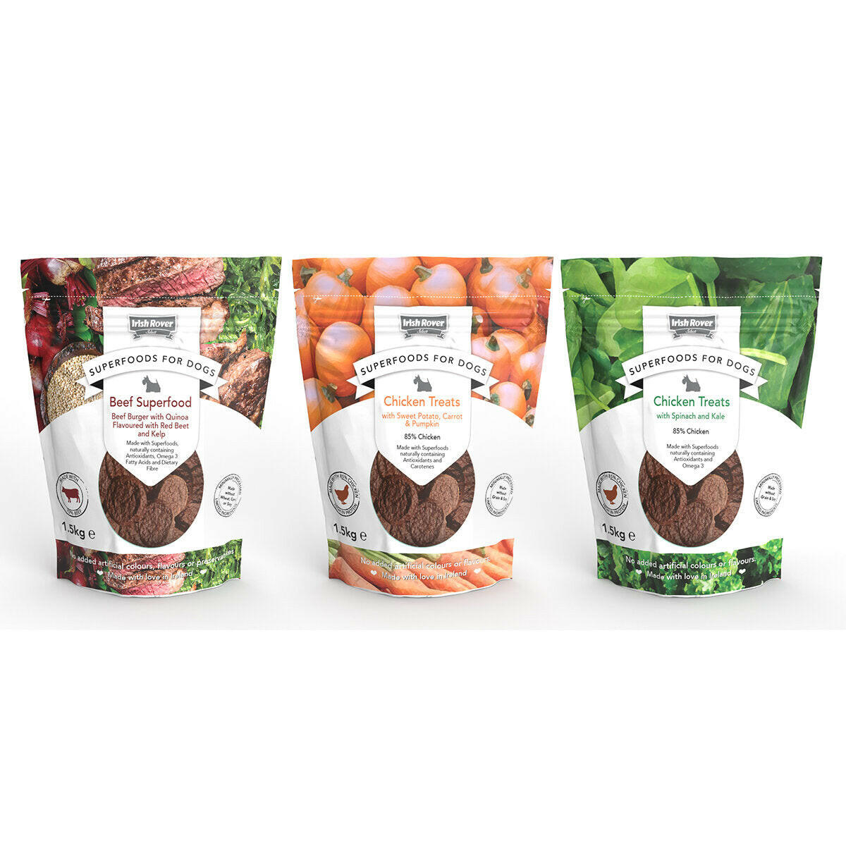 Irish Rover Nutrient-Rich Superfoods for Dogs: Variety Pack (1.5Kg)